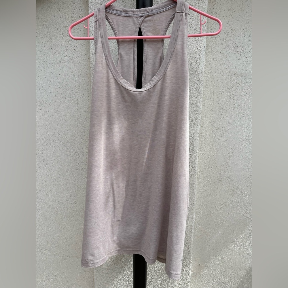 Nine West Light Taupe Scoop Neck Tank Top